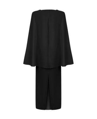 Women's Cape Sleeve Maxi Dress