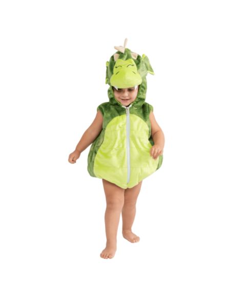 Комбинезон Dress Up America Green Dragon Hooded Romper Costume для мальчиков-малышей