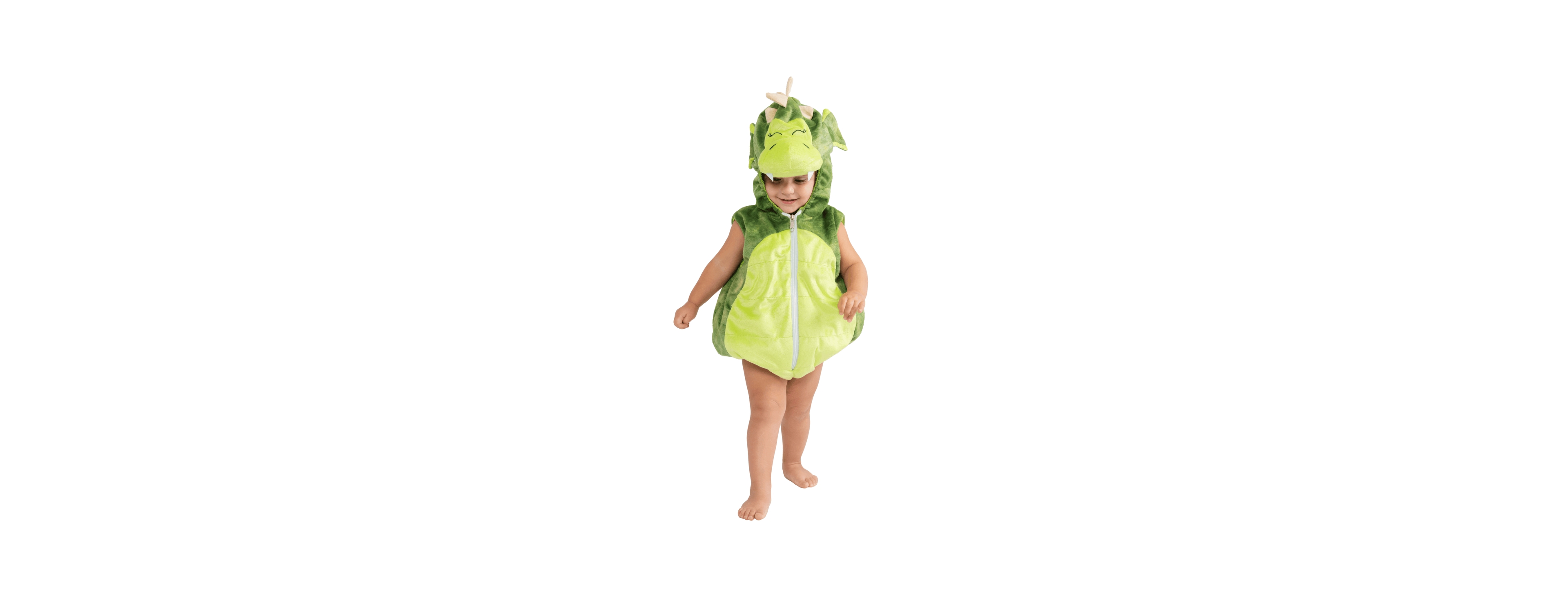 Dress Up America Green Dragon Hooded Romper Costume