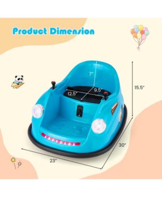 Ride on Bumper Car for Kids with Remote Control 360 Degree Spin LED Light