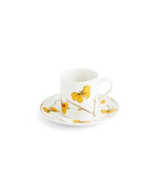 Butterfly Ginkgo Demitasse Set
