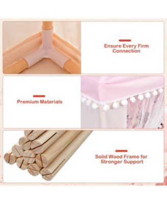 Kids Play Tent Large Playhouse Children Play Castle Fairy Tent Gift with Mat