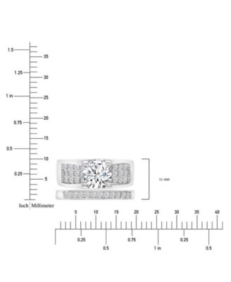 Cubic Zirconia Sterling Silver Ring, Exclusively at Macy's