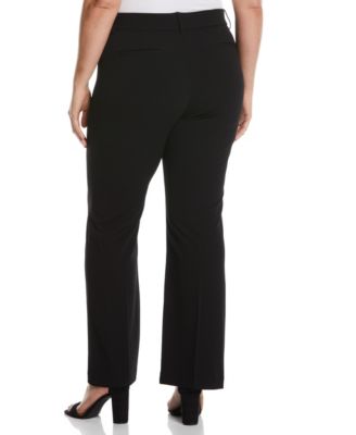 Plus Size Stretch Crepe Classic Fit Pants