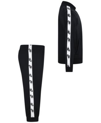 Boys and Girls 4-7 Dri-FIT Full-Zip with Logo Taping Trim Jacket and Pants, 2-Piece Set