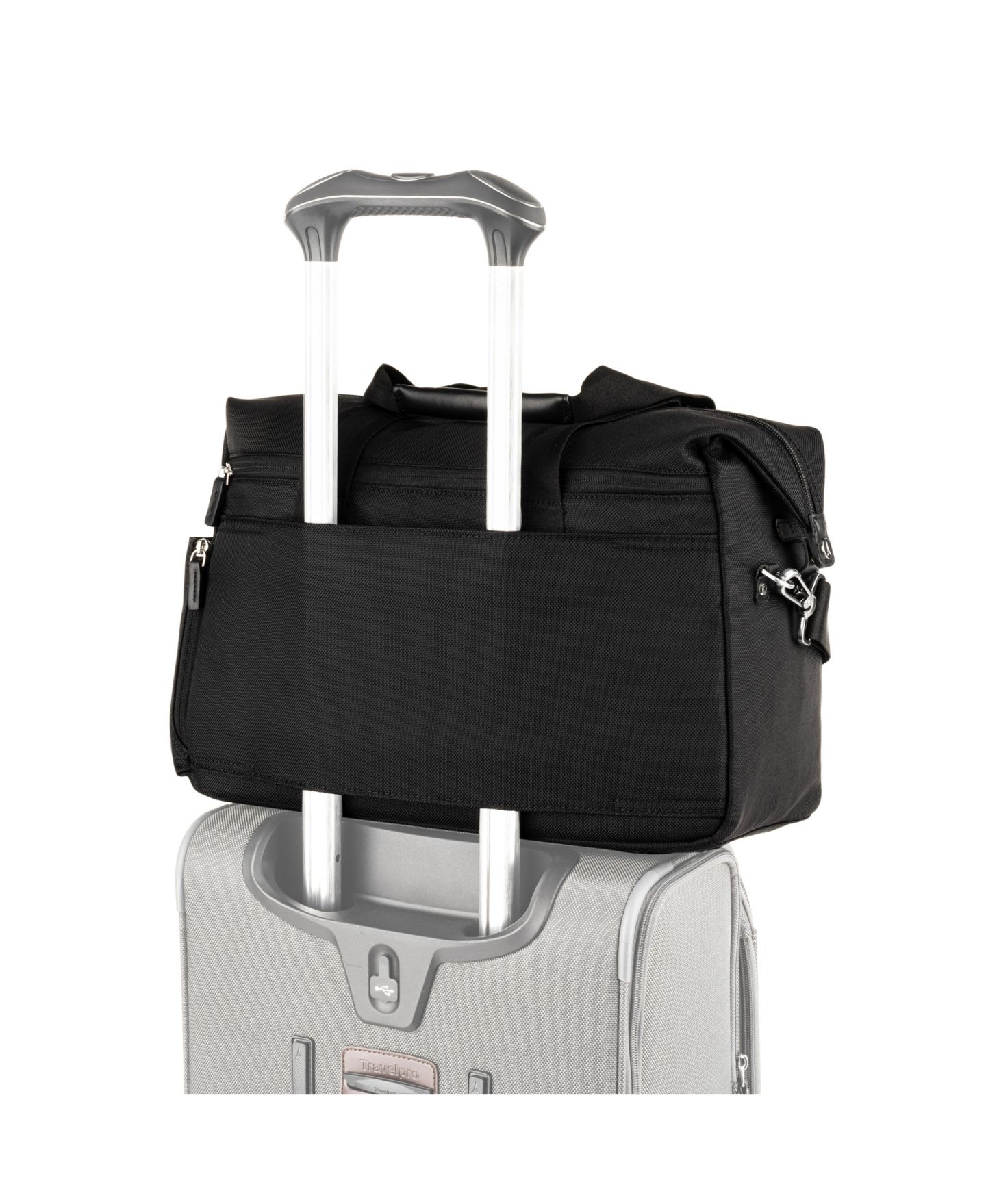 Сумка Travelpro Platinum Elite UnderSeat Tote, цвет: Теневой чёрный — фото 5