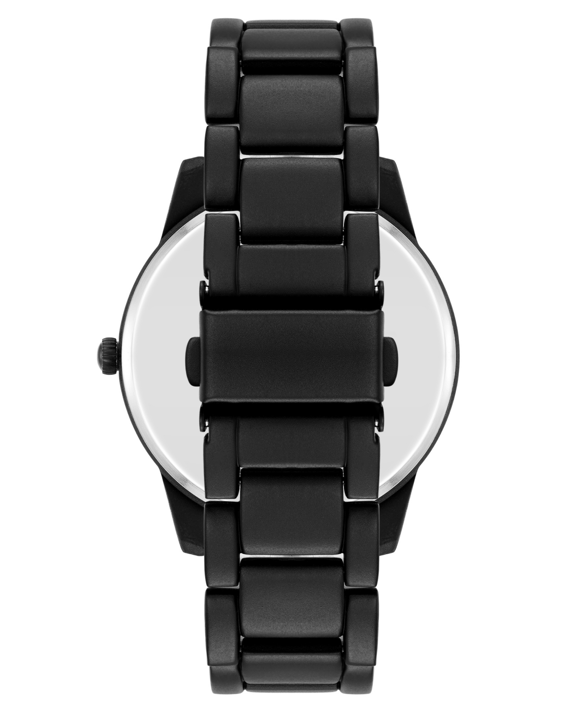 Steve Madden Men's Contemporary Black Alloy Metal Watch, 45mm In Blue,red,black