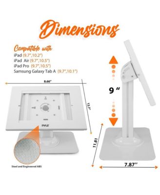 Full Motion Anti-Theft Tablet Bracket, Adjustable and Secure Stand with Lock Mechanism