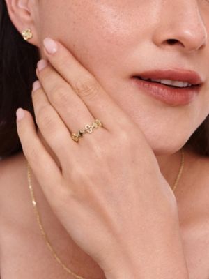 Clover Ring in 14K Gold, Size 7, approx. 2.4 grams