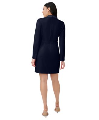 Women's Tuxedo Long Sleeve Sheath Dress