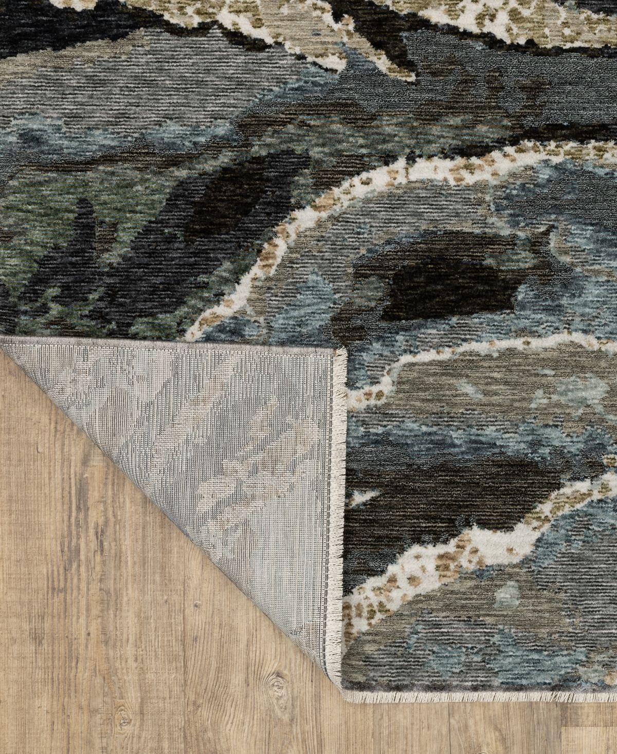 Oriental Weavers Echo Ech12 7'10"x10'10" Area Rug In Blue
