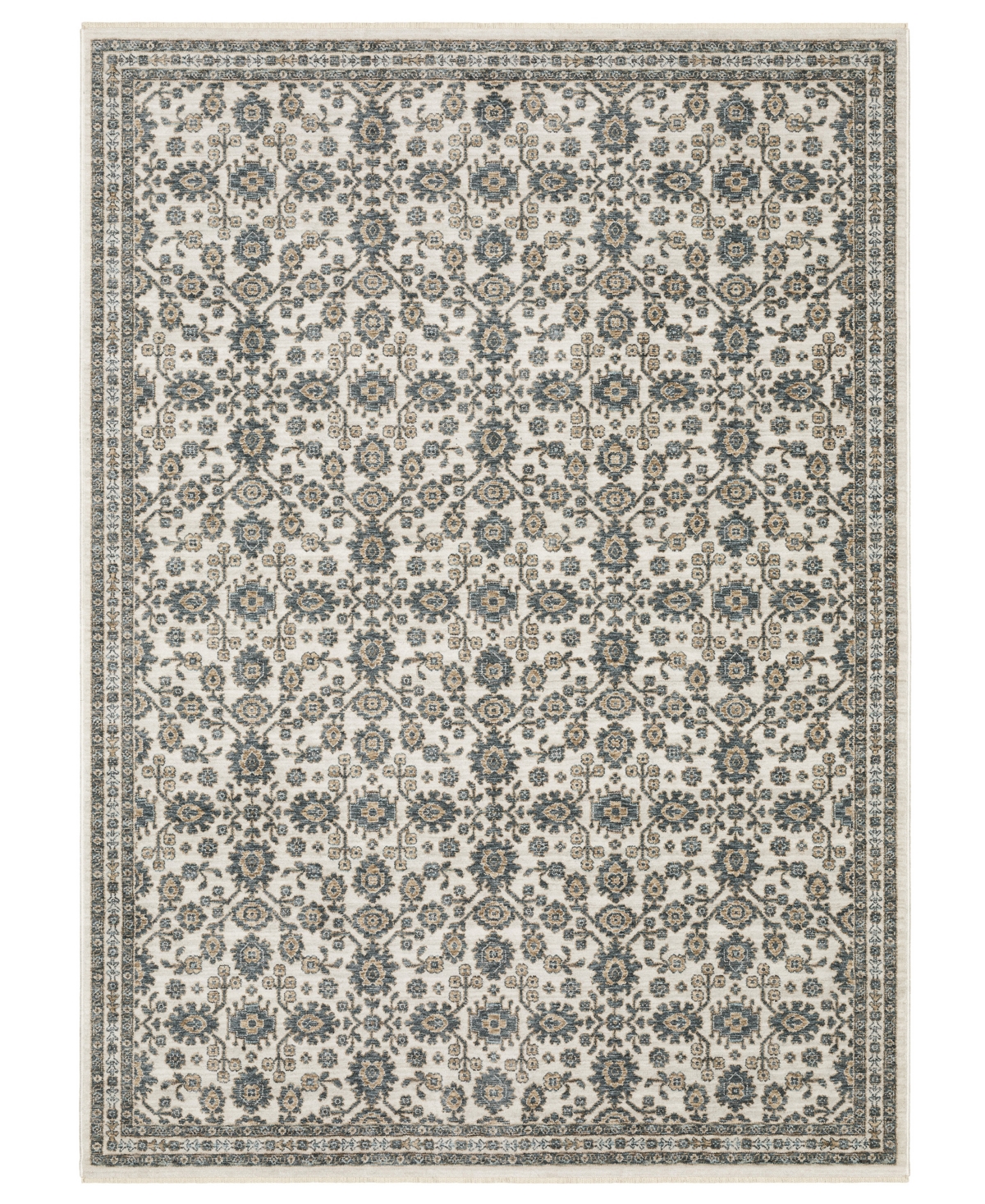 Oriental Weavers Echo Ech06 3'3"x5' Area Rug In Ivory