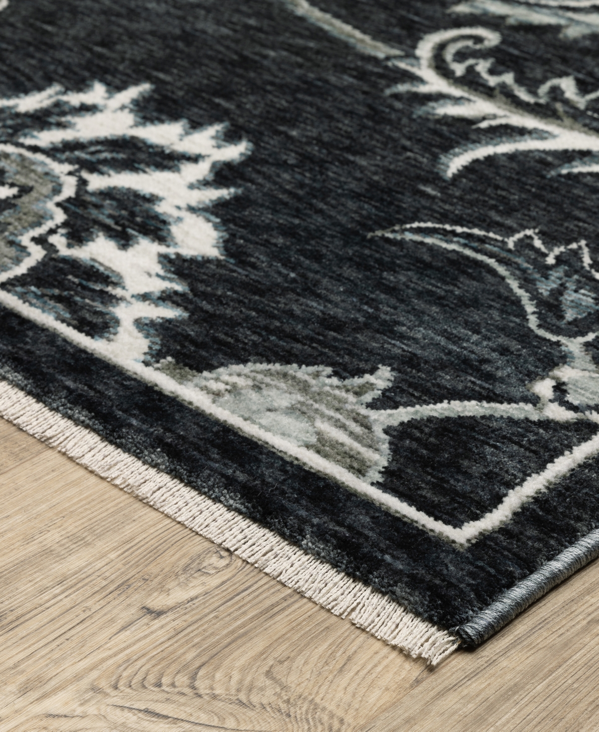 Oriental Weavers Echo Ech05 2'3"x7'6" Runner Area Rug In Blue