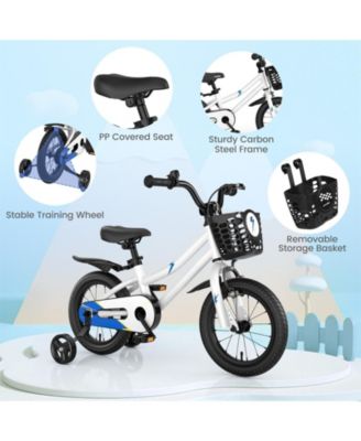 14 Inch Kids Bike with 2 Training Wheels for 3-5 Years Old