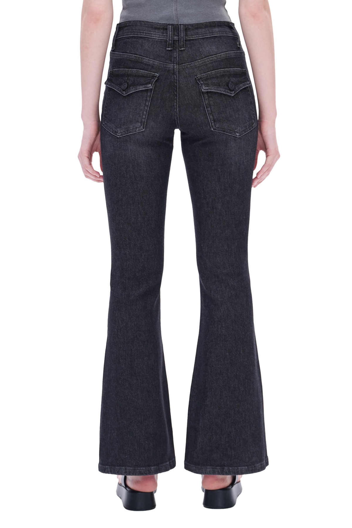 BAYEAS WOMEN'S JESS MID RISE FLARE JEANS 