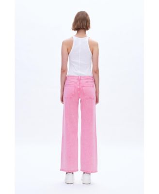 Women's Mid Rise Wide Leg Pants