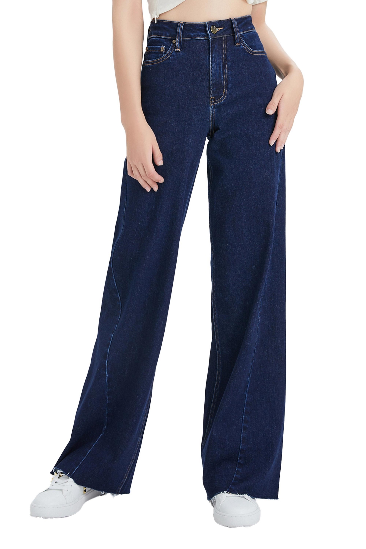 BAYEAS WOMEN'S BETH HIGH RISE WIDE LEG JEANS 
