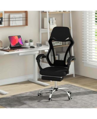 Ergonomic Mesh Office Chair with Footrest Height-Adjustable & Tilting Backrest