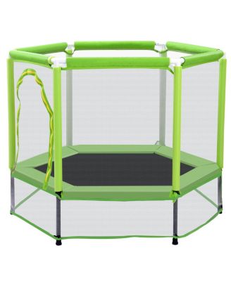55" Toddlers Trampoline with Safety Enclosure Net & Balls