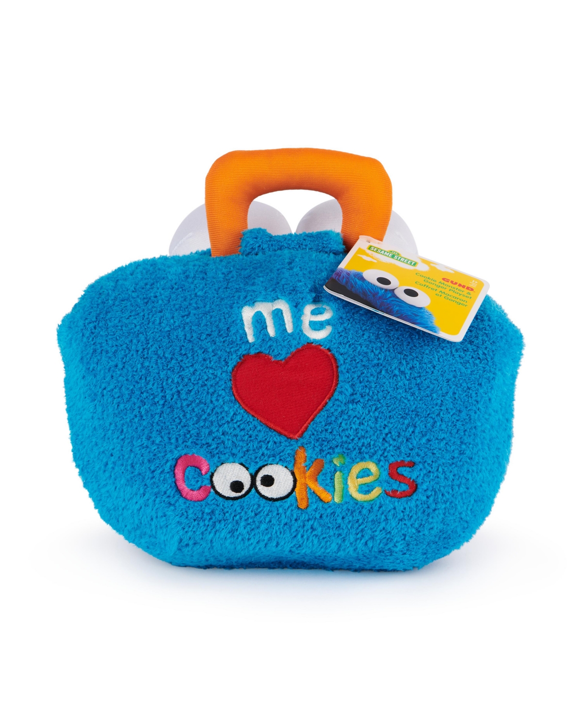 Sesame Street Official Cookie Monster Gonger Premium Plush Sensory Toys Playset In No Color