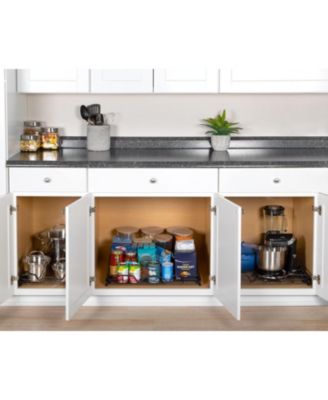Black Pull Out Cabinet Organizer 17 x 21 In