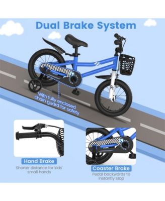 14 Inch Kids Bike with 2 Training Wheels for 3-5 Years Old