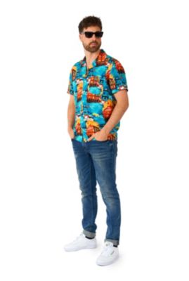 OppoSuits Mens Official IT Hawaii Shirt - Halloween Themed Party Shirt - Short Sleeve - Multicolor 7590₽