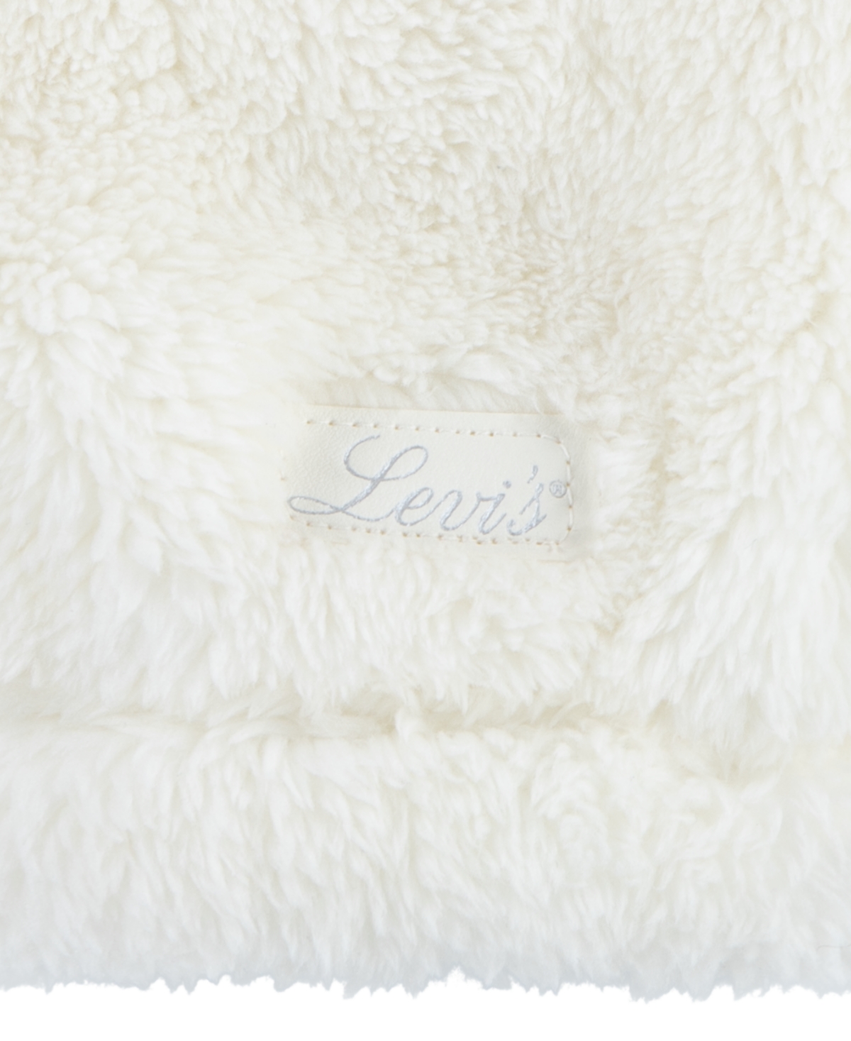 Shop Levi's Little Girls Meet And Greet Sherpa Half-zip Sweatshirt In  Egret