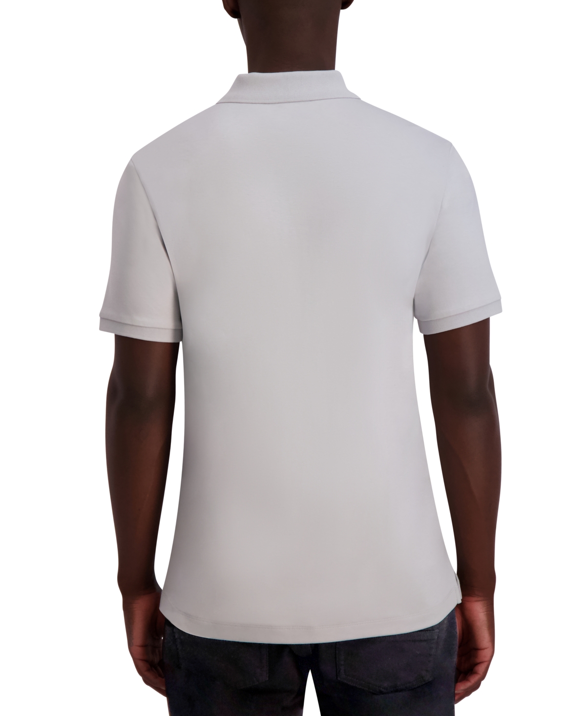 Karl Lagerfeld Paris Men's Slim Fit Short Sleeve Signature Logo Polo Shirt