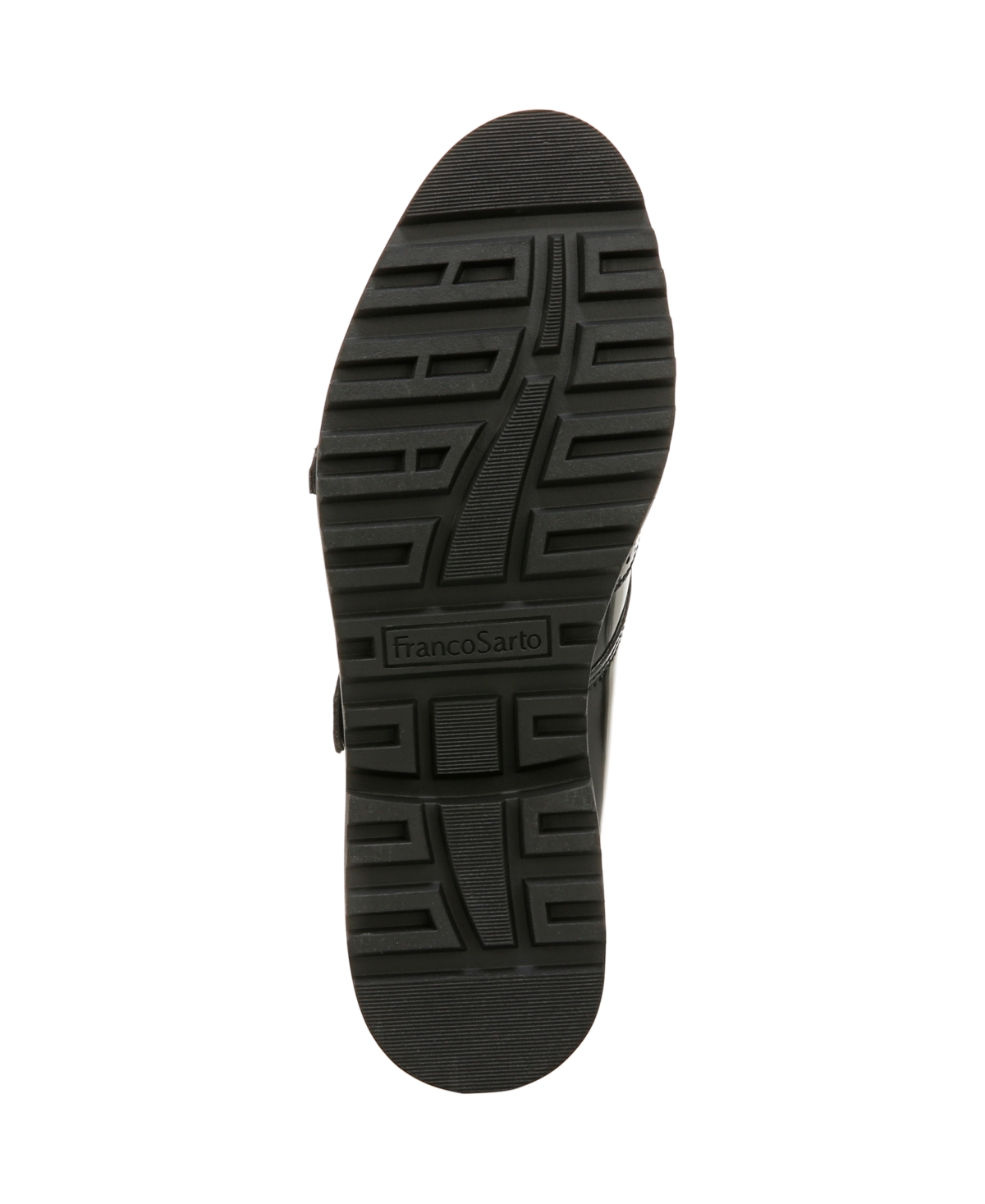 Franco Sarto Chance Double Monk Strap Shoe In Black Faux Patent
