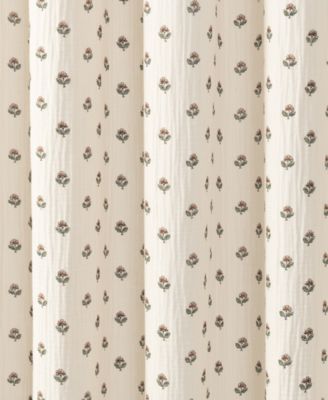 Block Print Gauze Cotton Shower Curtain, 72" x 72"