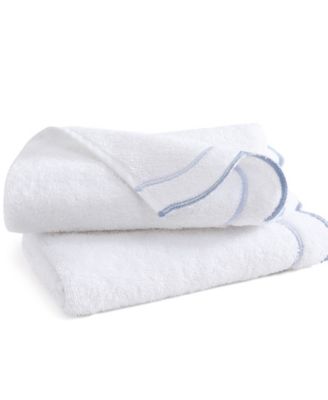 Scallop Cotton Hand Towel, 27" x 16"