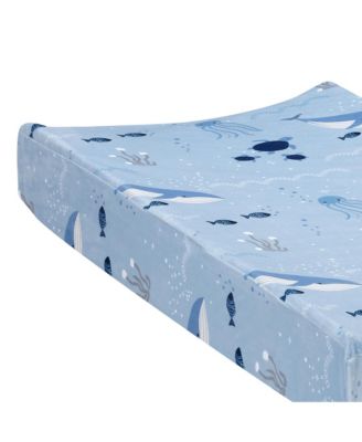 Bubbles and Squirt Underwater Whale/Fish Soft Changing Pad Cover