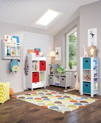 Book Nook Collection Kids Cubby Storage Tower with Bookshelves