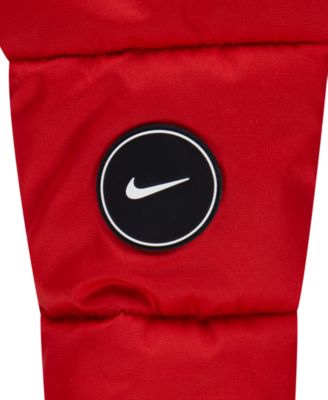 Toddler Boys Mixed-Media Hooded Puffer Jacket