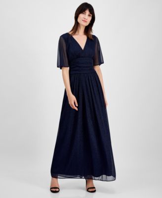 SL Fashions - Women's Metallic A-Line Gown