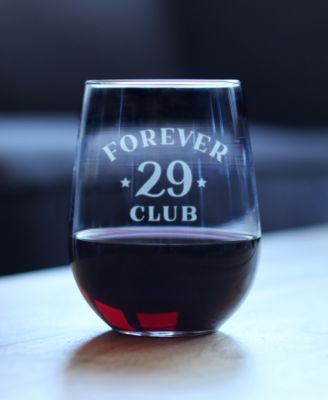 Forever 29 Stemless Wine Glass