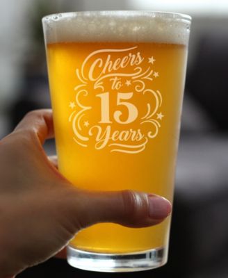 Cheers to 15 Years Pint Glass