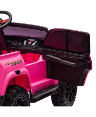 Electric Kids Pickup Truck w/ Remote, 4WD, Safety Belts, USB, Bluetooth