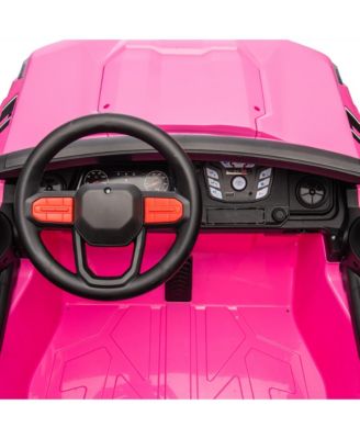 Electric Kids Pickup Truck w/ Remote, 4WD, Safety Belts, USB, Bluetooth