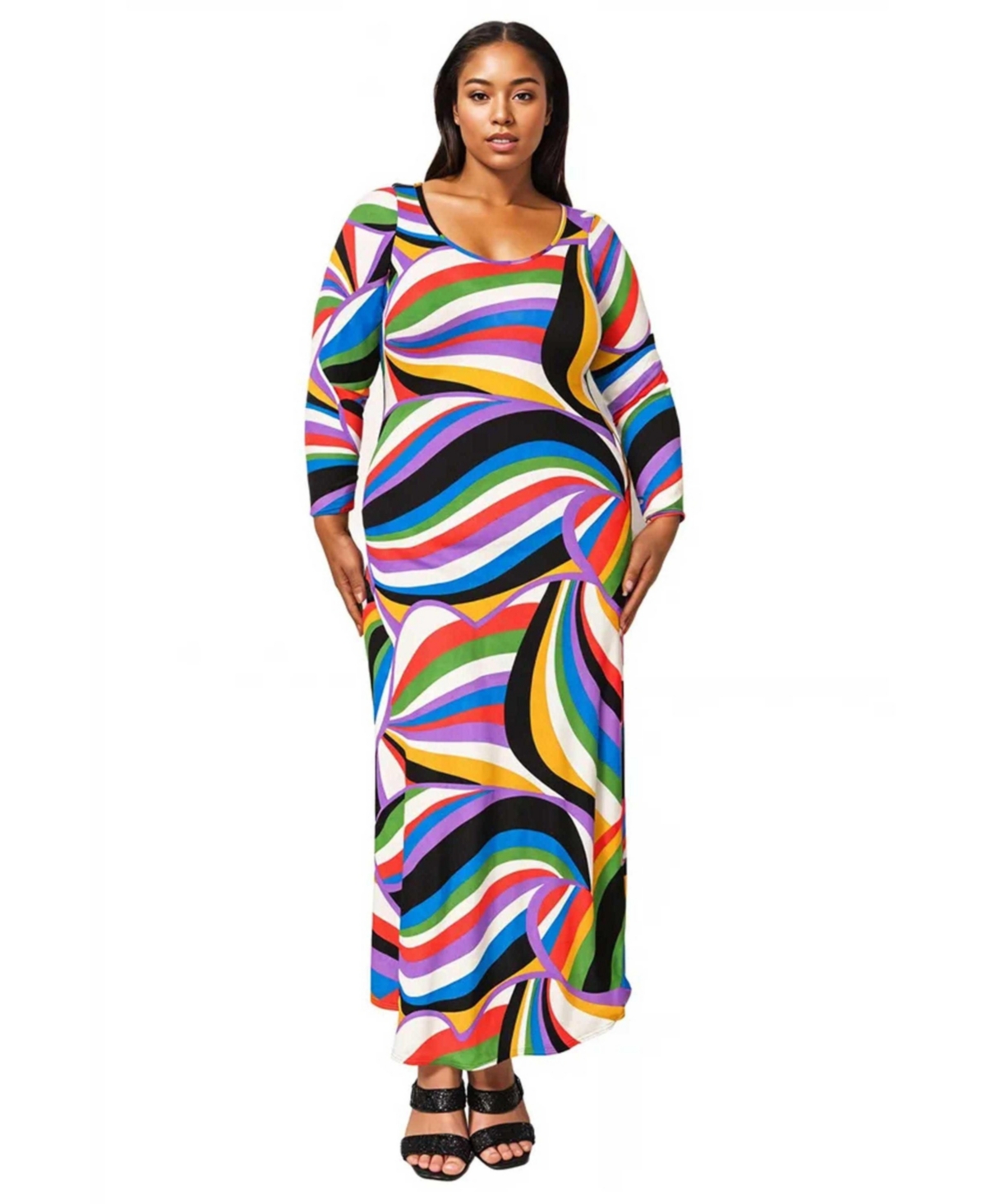 Plus Size Ezra Maxi Dress - Vibrant