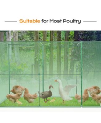 12'x4'x6' Crop Cage Plant Protection Netting Tent with Zipper for Vegetables Fruits and Plant, Suitable for Garden Yard and Lawn