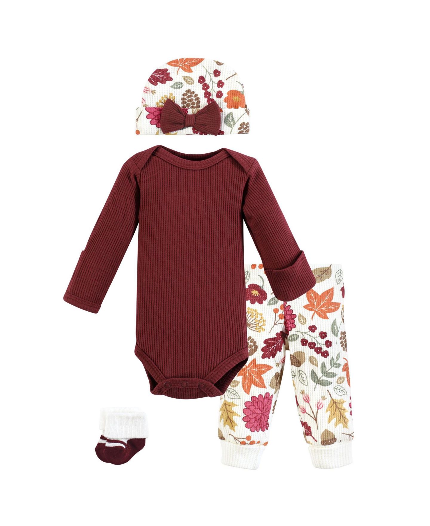 Подарочный набор Hudson Baby Birthday в коробке для малышки, цвет: Acorn Botanical — фото 1
