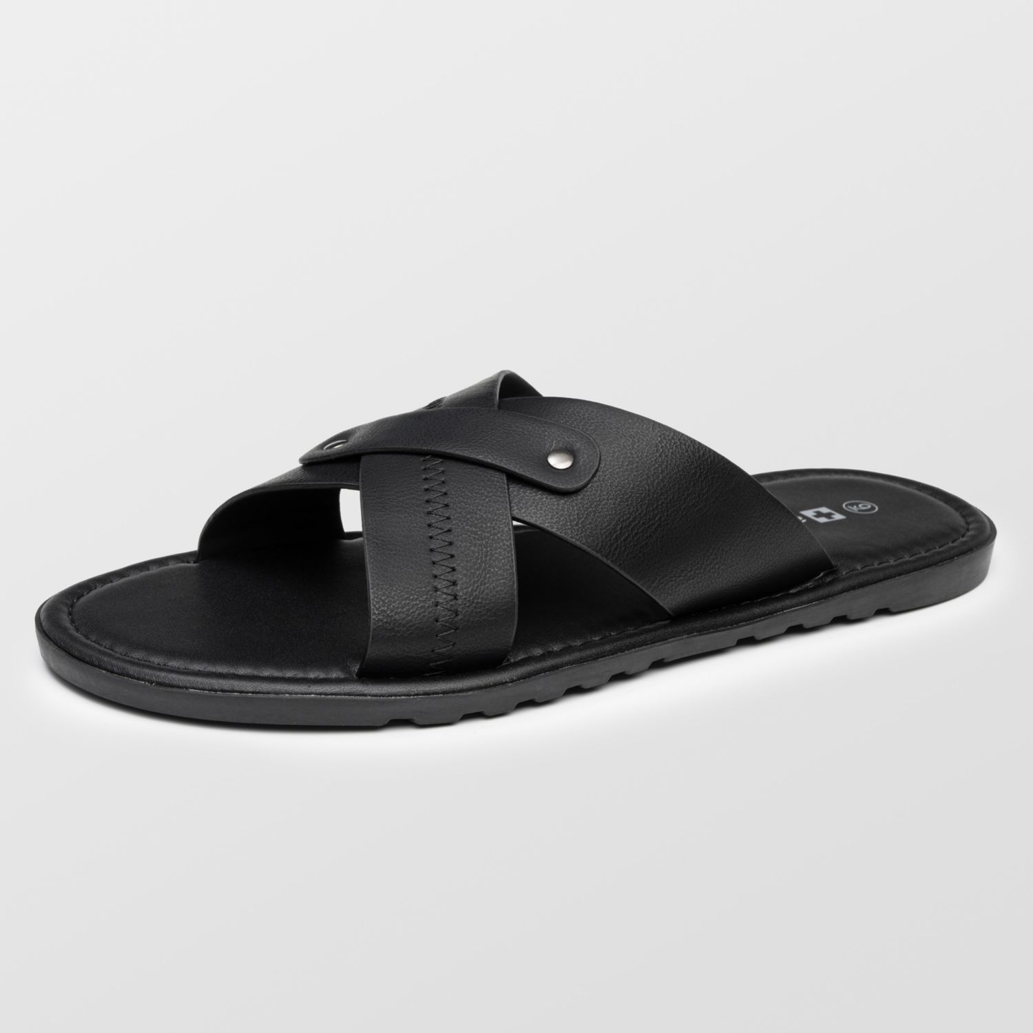 Men's Saul Faux Leather Slide Sandals Dressy Indoor Outdoor Shoes