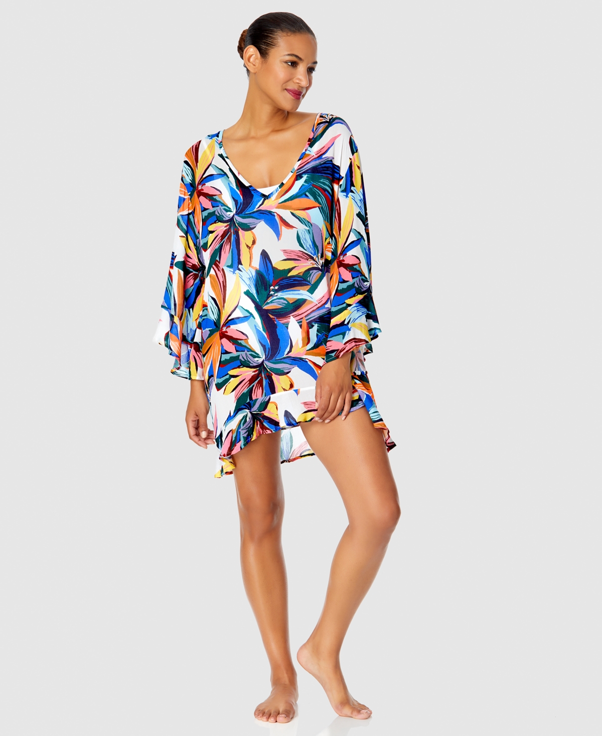Anne Cole Women's Printed Tunic Swim Cover-Up