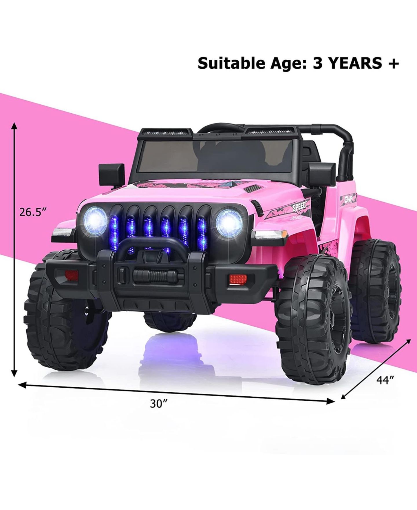 Детская игрушка HONGGE 12V Kids Ride On Jeep Car with 2.4G Remote Control — фото 3