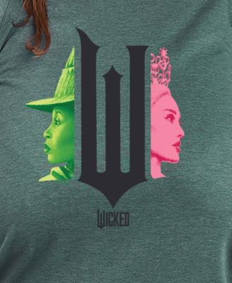 Plus Size Wicked Elphaba Glinda Graphic Pullover T-Shirt