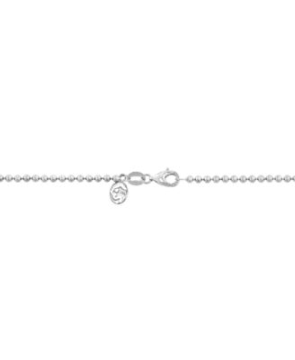 EFFY&reg; Pear-Shape Lab Grown Emerald (1/2 ct. t.w.) & Lab Grown Diamond (3 ct. t.w.) 18" Tennis Necklace in 14k White Gold