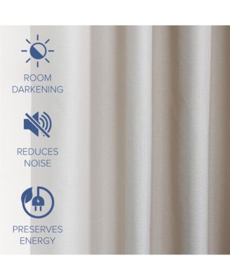 Textured Blackout Grommet Curtains Pair(2 panels), 52"×96"