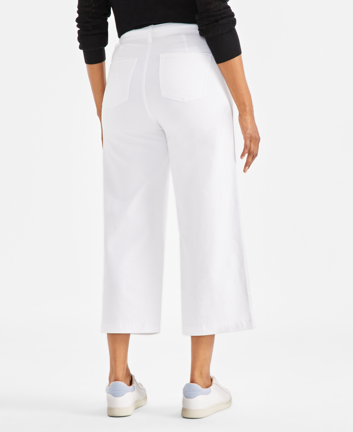 STYLE & CO PETITE MID-RISE WIDE-LEG CROPPED PANTS, EXCLUSIVELY AT MACY'S 